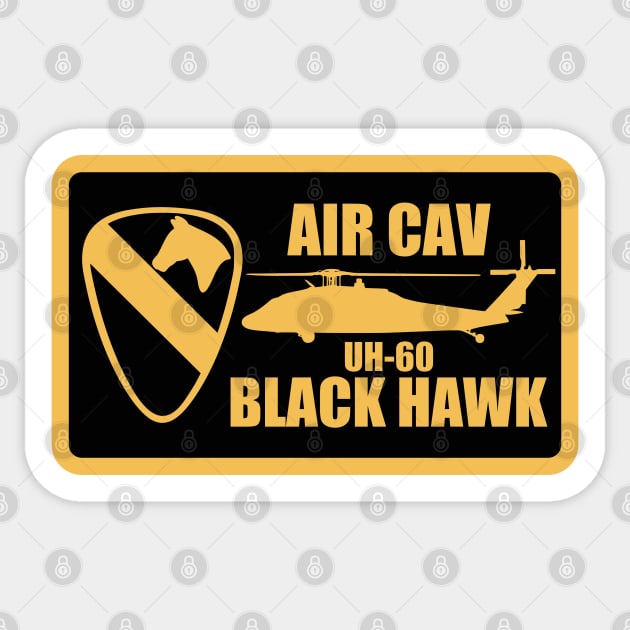 Air Cav UH-60 Black Hawk Sticker by TCP